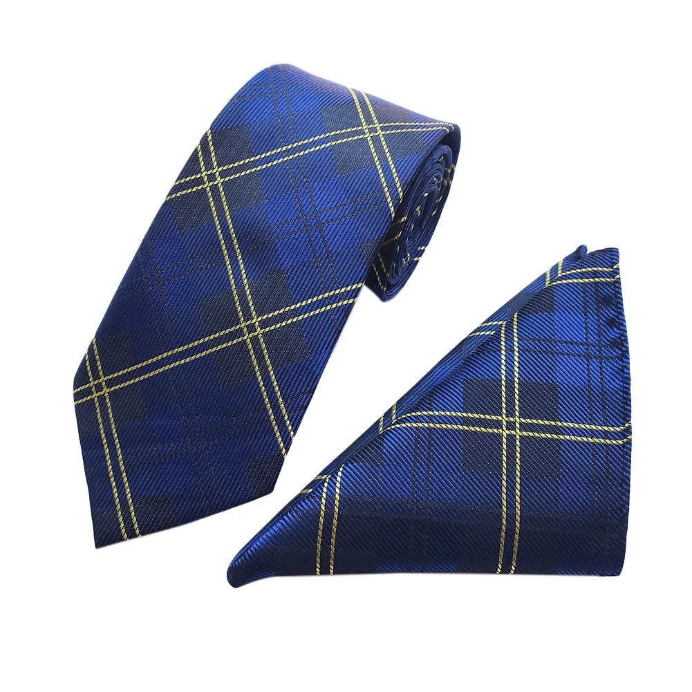 2-Piece Print Neckties and Pocket Square set