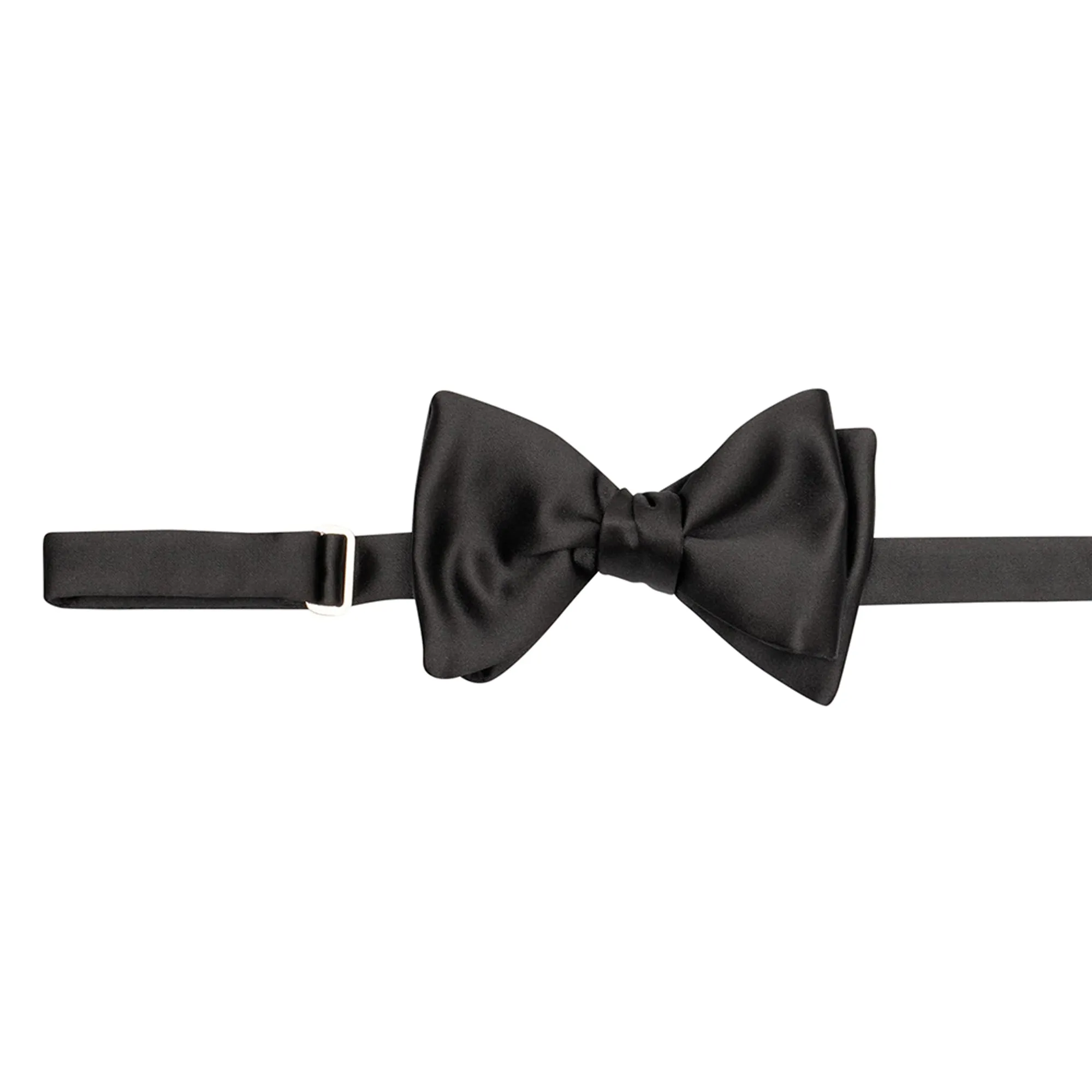 8 cm Black Duchess Silk Self-Tie Bow Tie