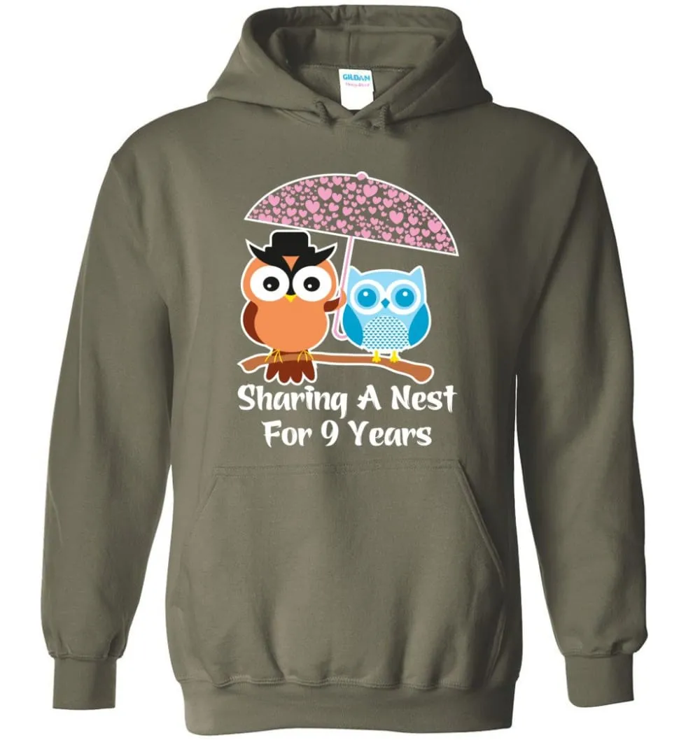 9 Years Wedding Anniversary Gifts Valentine's Day Hoodie