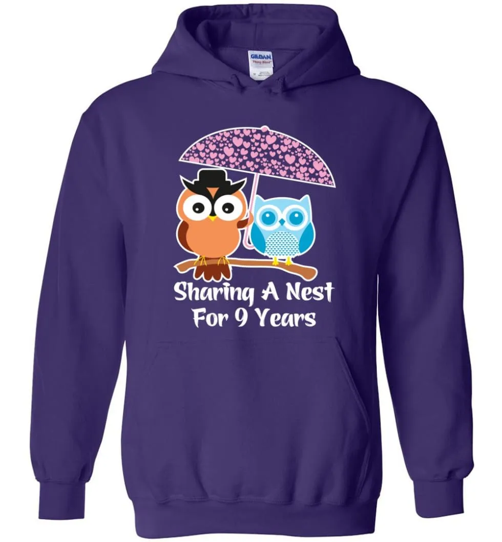 9 Years Wedding Anniversary Gifts Valentine's Day Hoodie