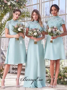 A-line Bridesmaid Dresses, Lace New Bridesmaid Dresses