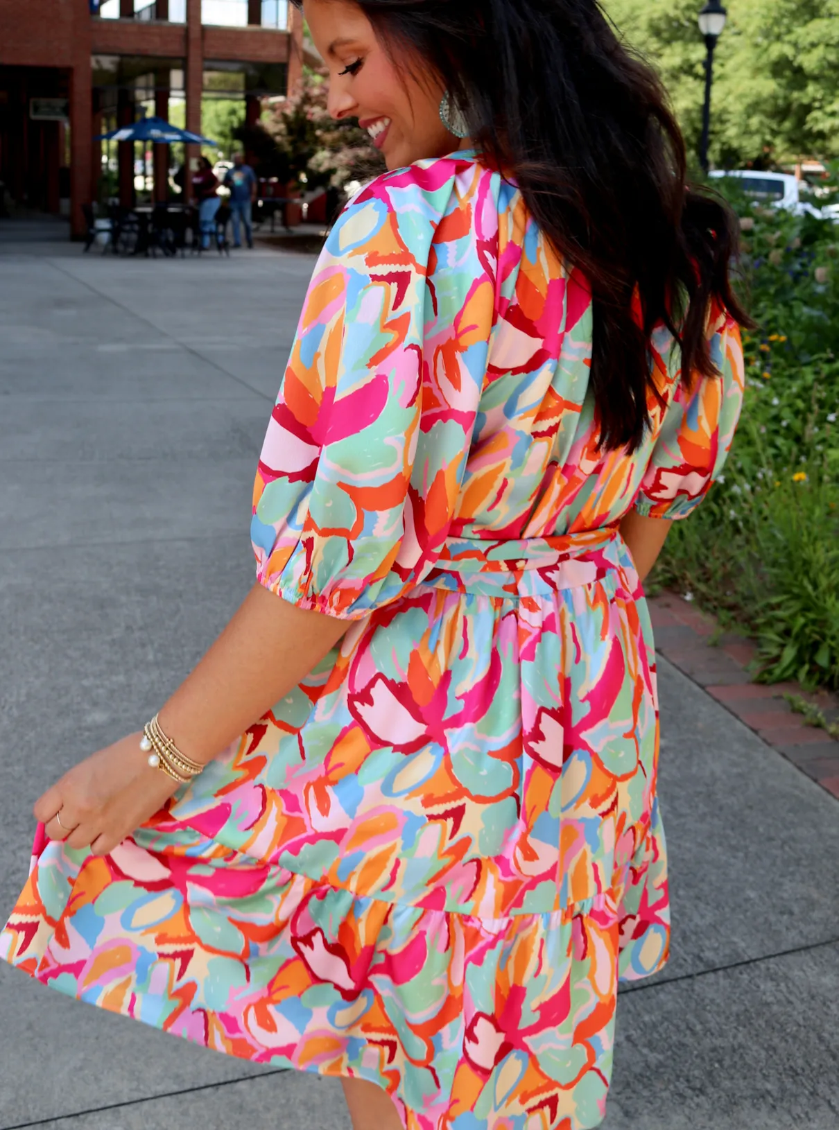 Abstract Flourish Dress