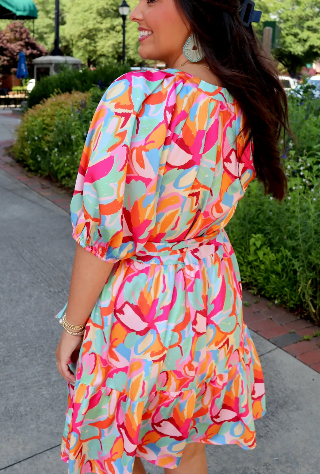 Abstract Flourish Dress