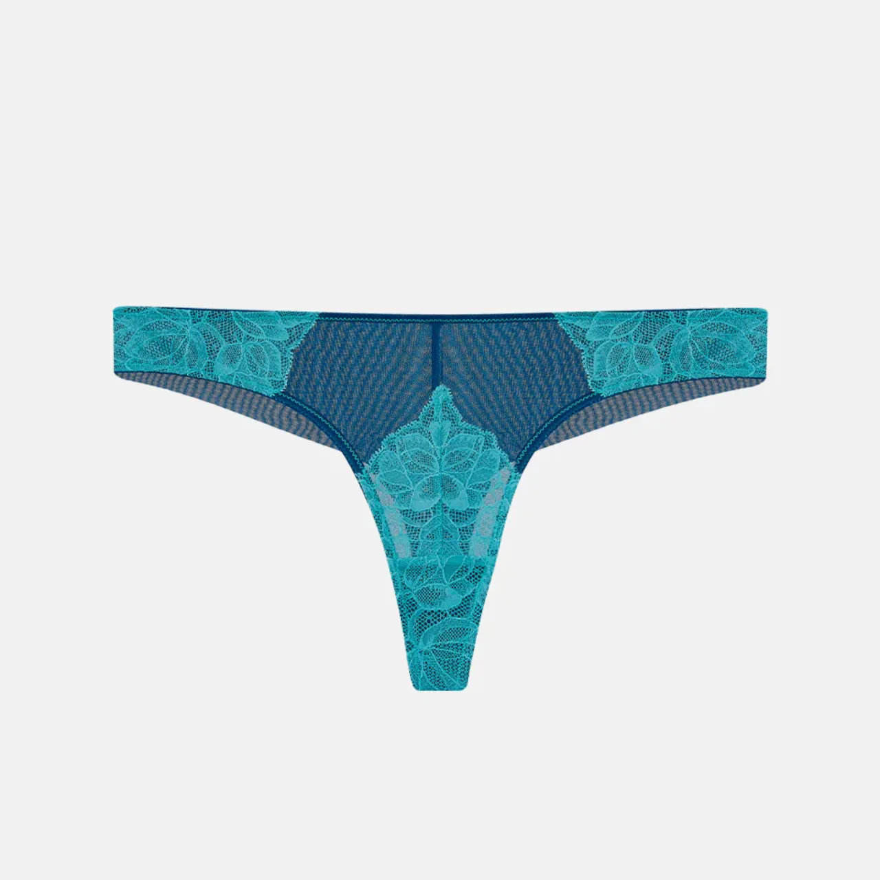 Ada Lace Tanga in Teal Green