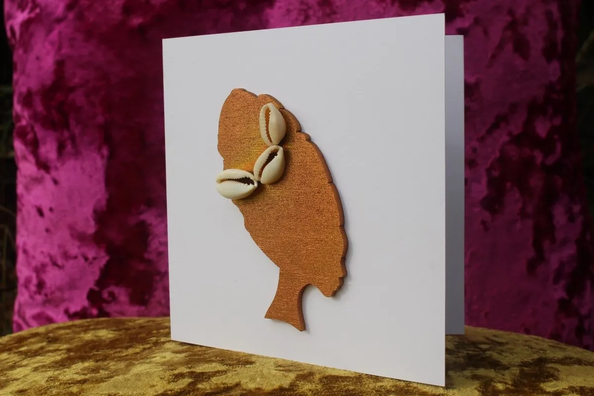 African Card Card Made with Recycled Wood and Eco Friendly Paper