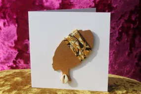 African Card Card Made with Recycled Wood and Eco Friendly Paper