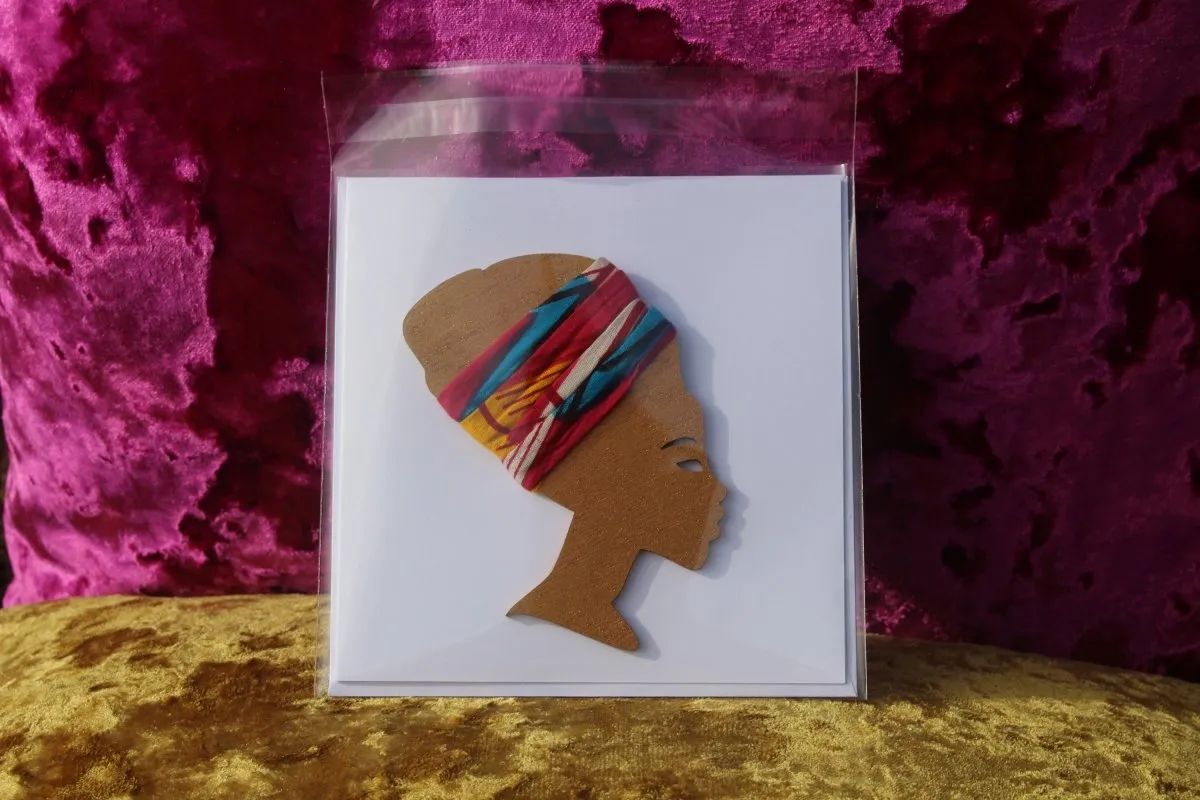 African Card Card Made with Recycled Wood and Eco Friendly Paper