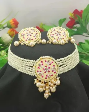 Alloy gold plated yellow jewel set | MANATH