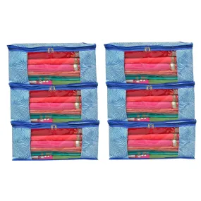 BB BACKBENCHERS Multipurpose Storage Bag ( pack of 6 , blue leheriya)