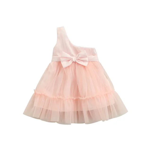 BELLA Asymmetric Tulle Dress