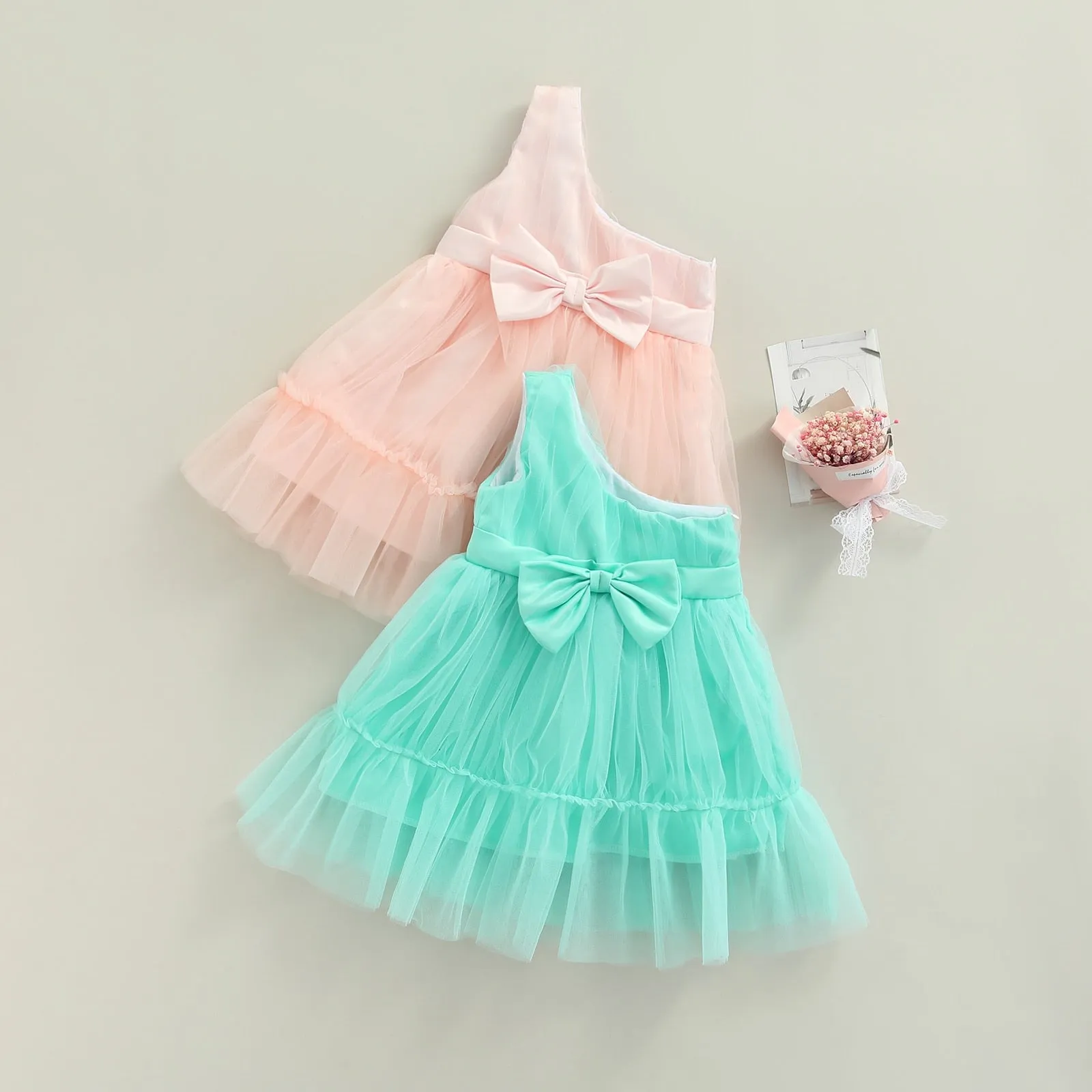 BELLA Asymmetric Tulle Dress