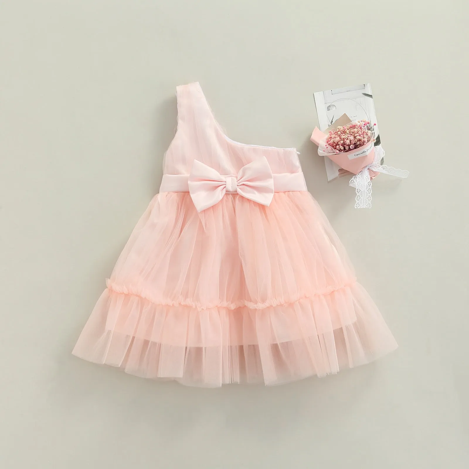 BELLA Asymmetric Tulle Dress