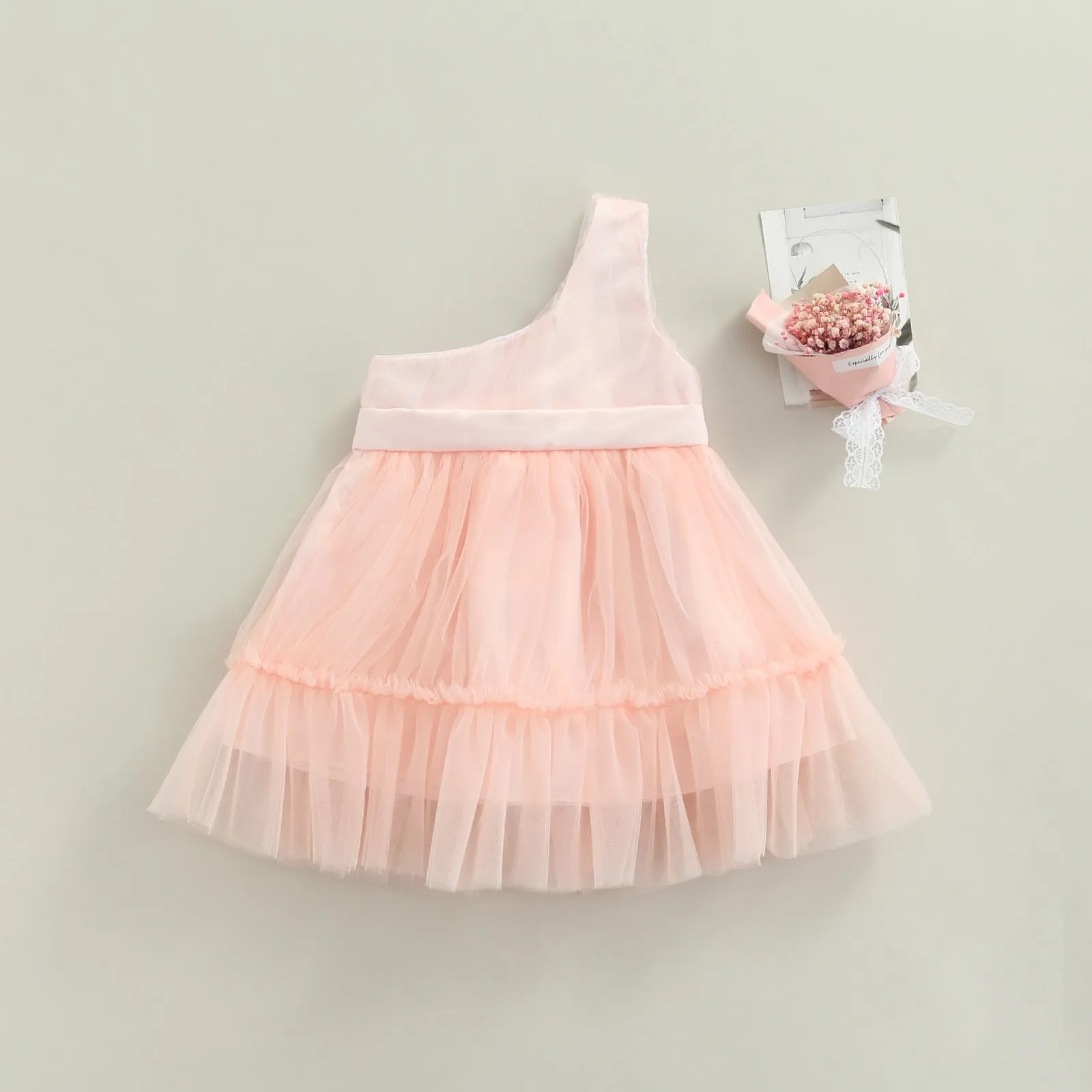 BELLA Asymmetric Tulle Dress