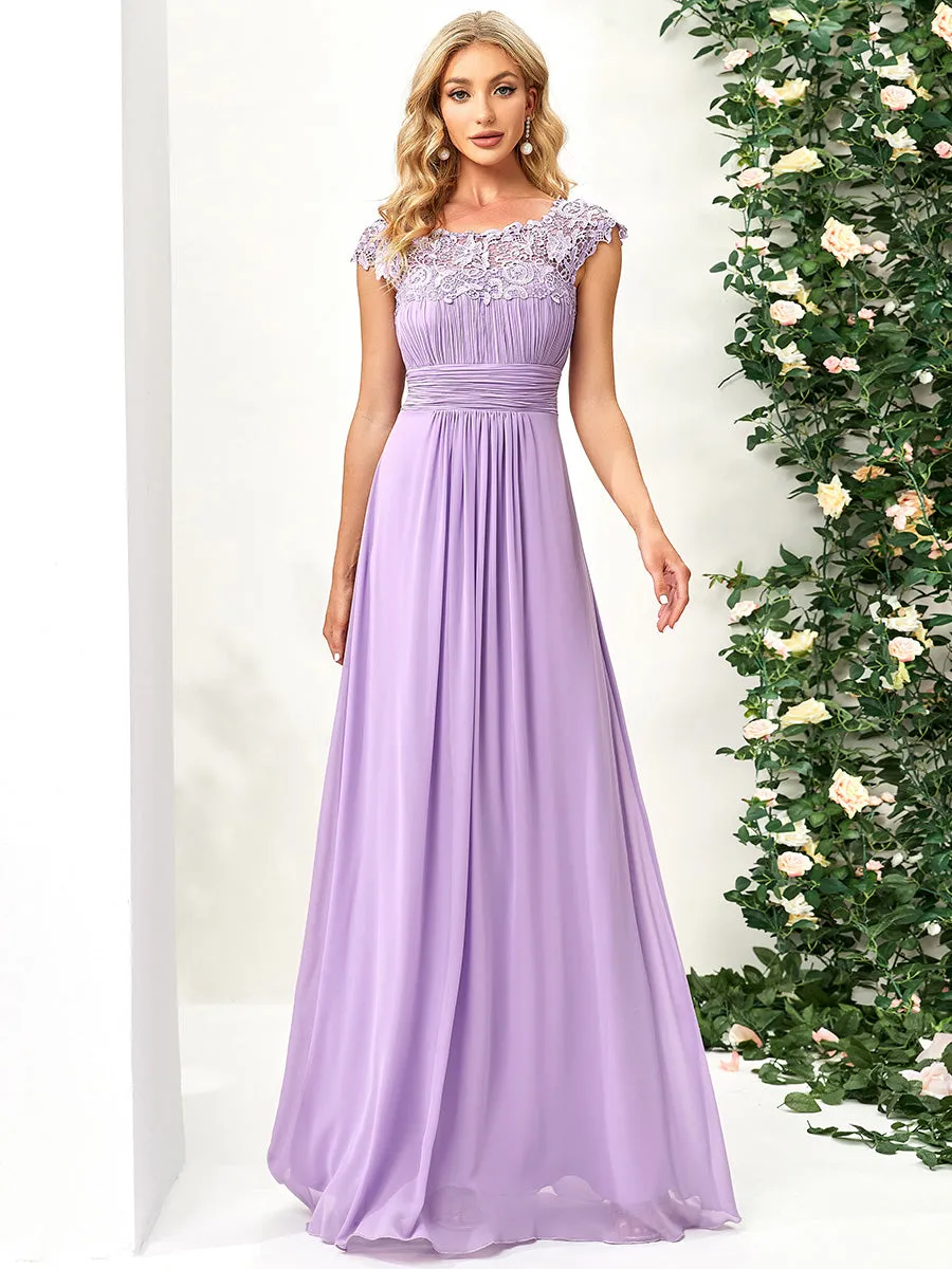 Bestsellers Wholesale Lacey Chiffon Evening Party Gowns