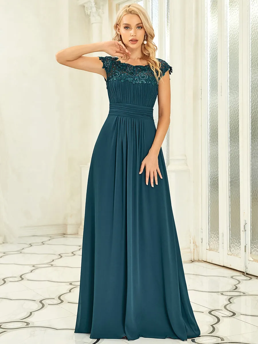 Bestsellers Wholesale Lacey Chiffon Evening Party Gowns