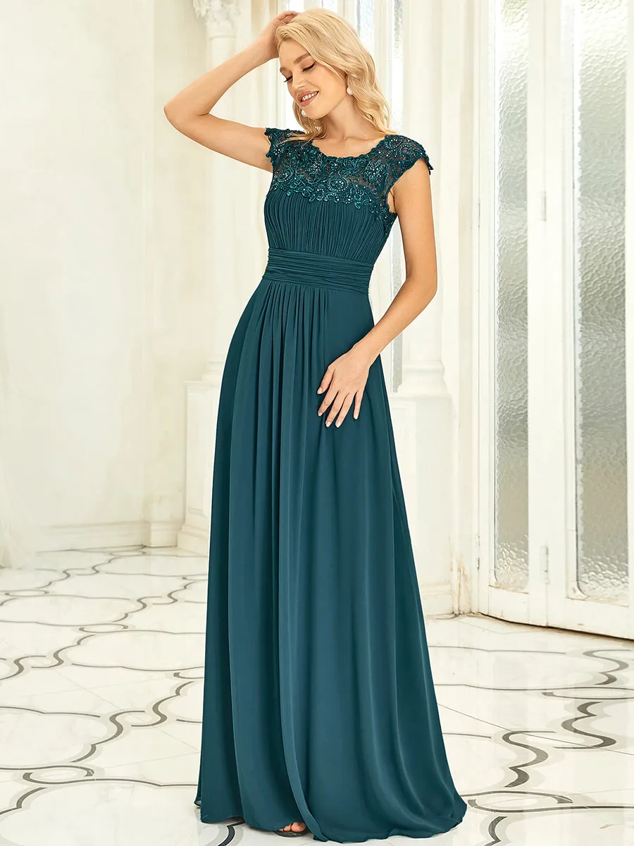 Bestsellers Wholesale Lacey Chiffon Evening Party Gowns