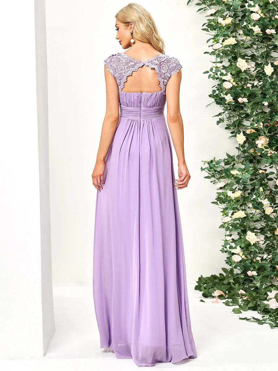 Bestsellers Wholesale Lacey Chiffon Evening Party Gowns