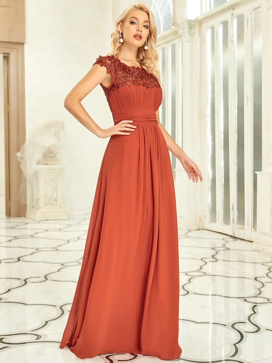 Bestsellers Wholesale Lacey Chiffon Evening Party Gowns