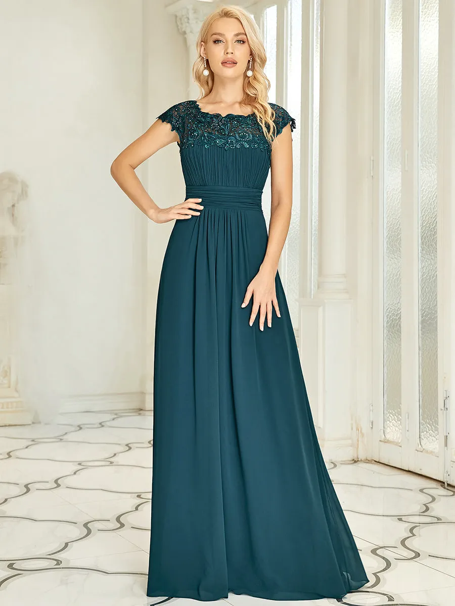 Bestsellers Wholesale Lacey Chiffon Evening Party Gowns