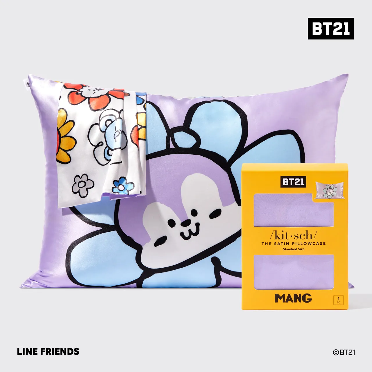 BT21 meets Kitsch Satin Pillowcase - MANG