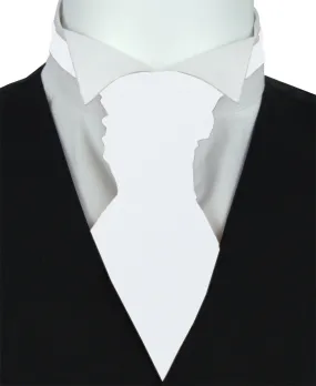 Crisp White Boys Wedding Cravat