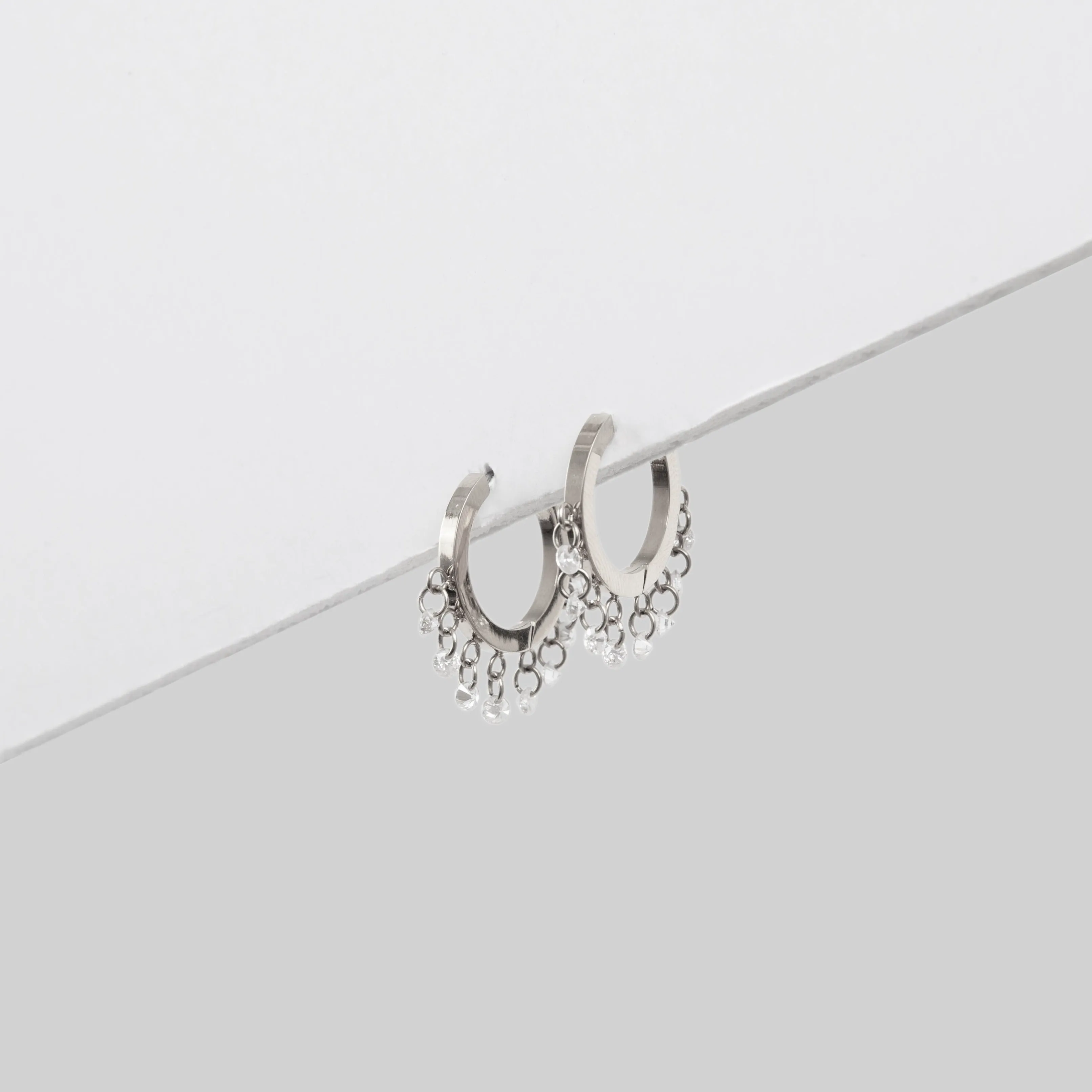 Crystal Grace Hoop Earrings