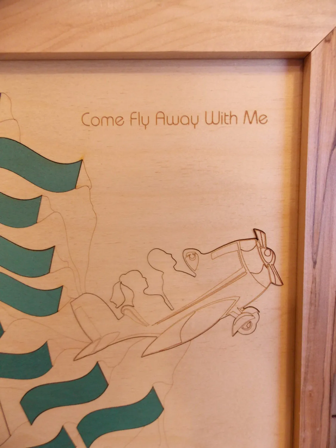 Custom "Come Fly Away With Me" Wedding Guest Book Alternative