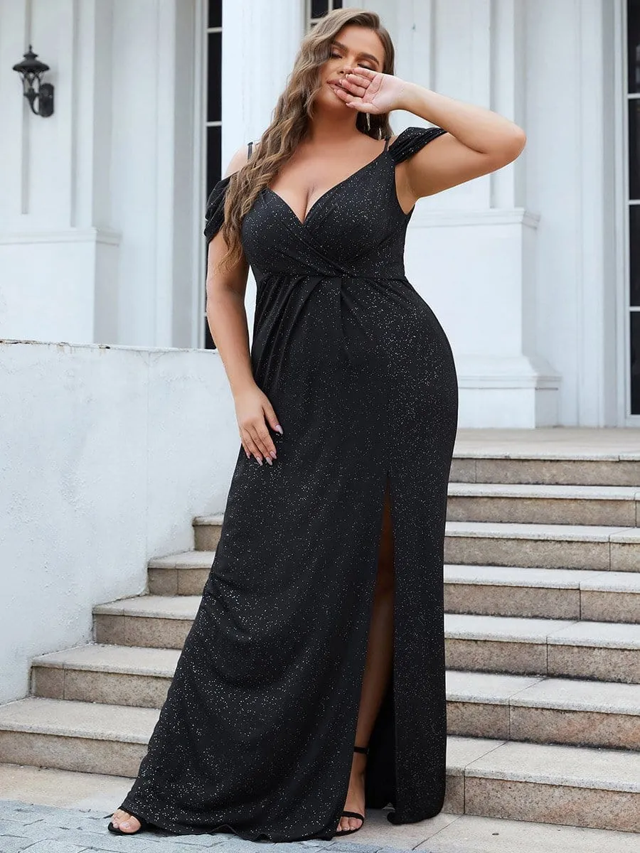 Custom Size Sexy High Slit Gala Formal Evening Dresses