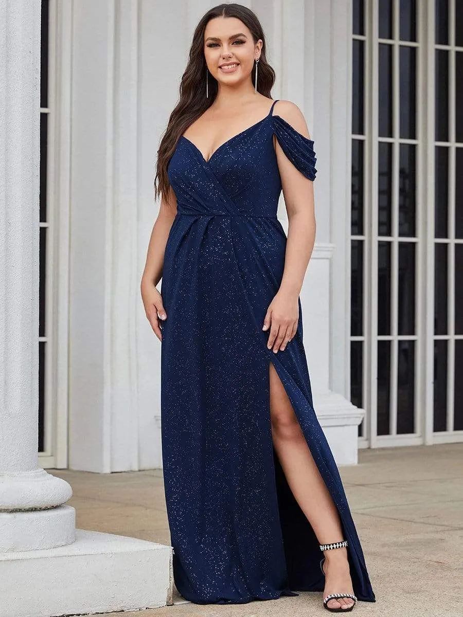 Custom Size Sexy High Slit Gala Formal Evening Dresses