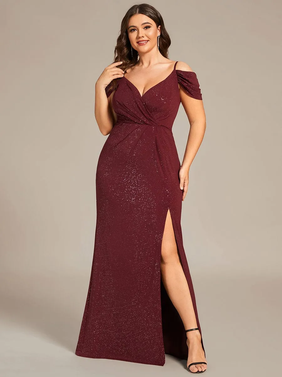 Custom Size Sexy High Slit Gala Formal Evening Dresses