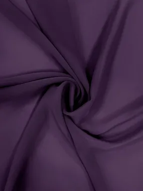 Dark Purple Chiffon Fabric By The 1/2 Yard