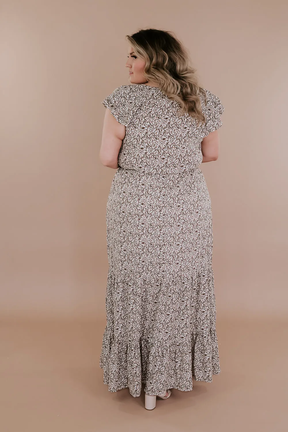 ECB Exclusive: Melody Floral Maxi Dress, Cream