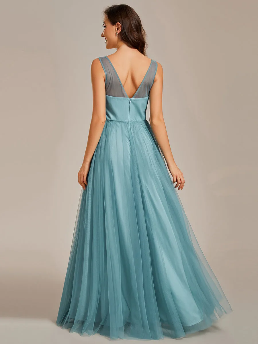 Elegant Appliques Mesh Wholesale Bridesmaid Dresses