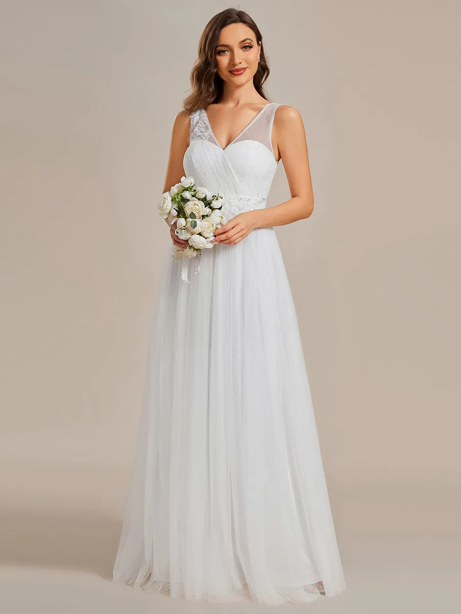 Elegant Appliques Mesh Wholesale Bridesmaid Dresses