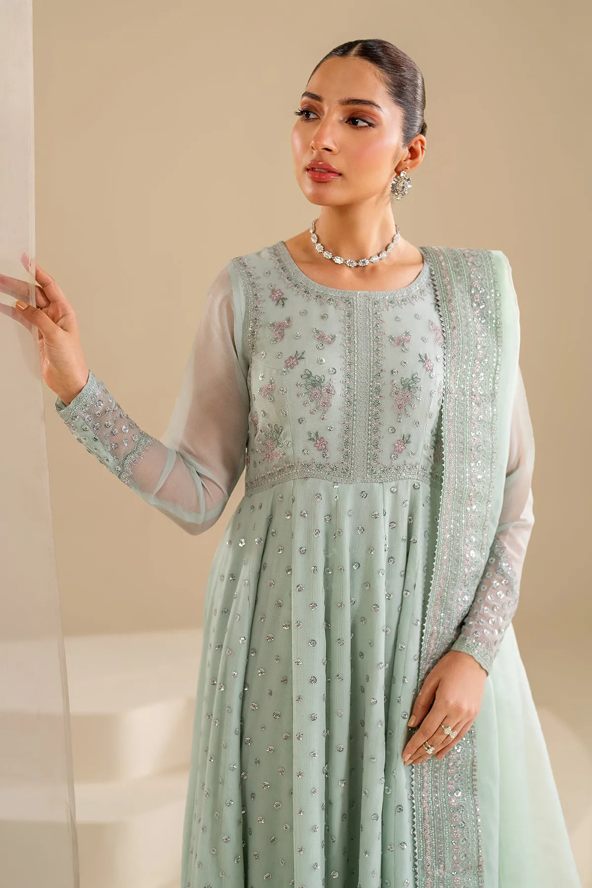 EMBROIDERED CHIFFON PR-925