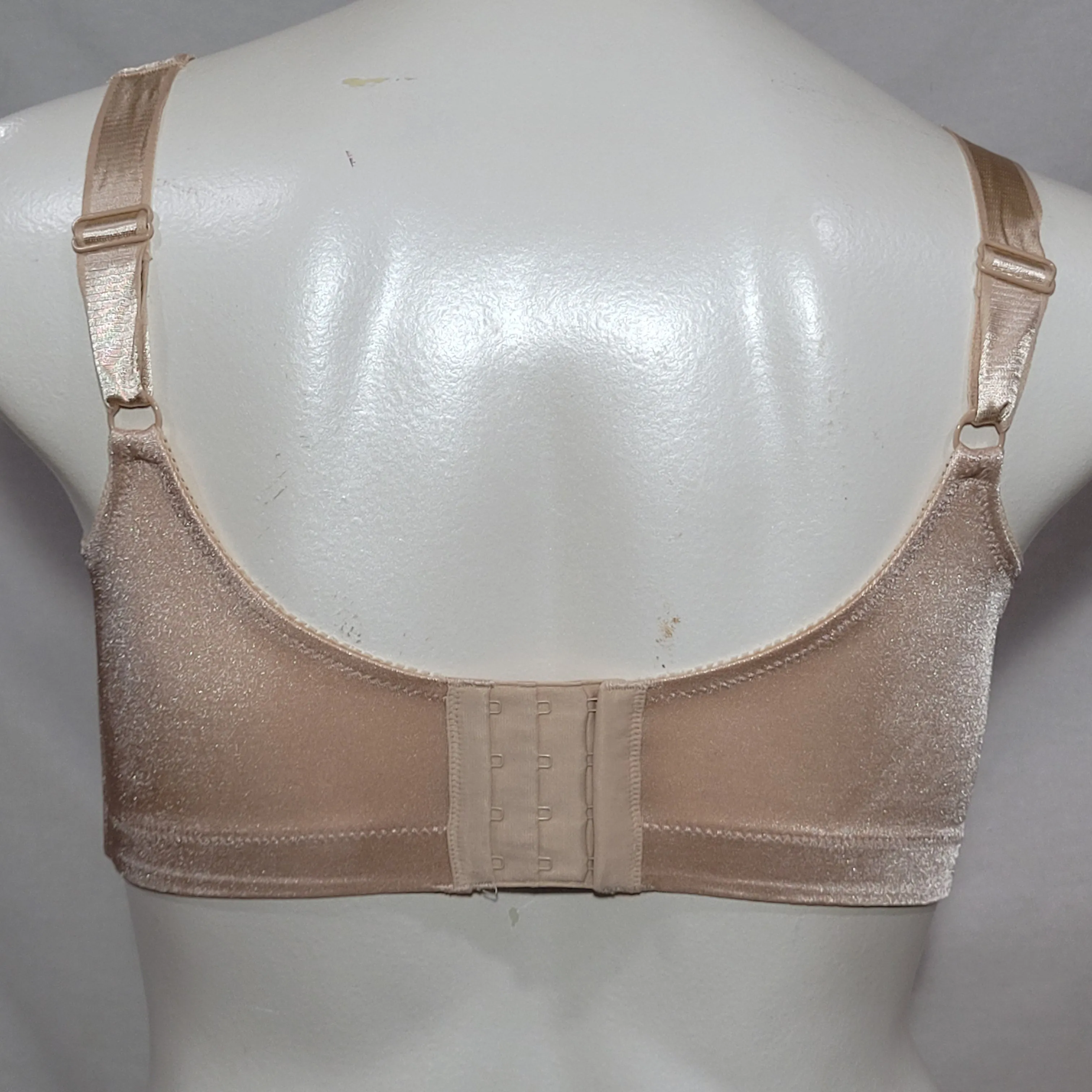 Exquisite Form 5100548 548 Fully Floral Lace Wire Free Bra 38C Nude NWOT