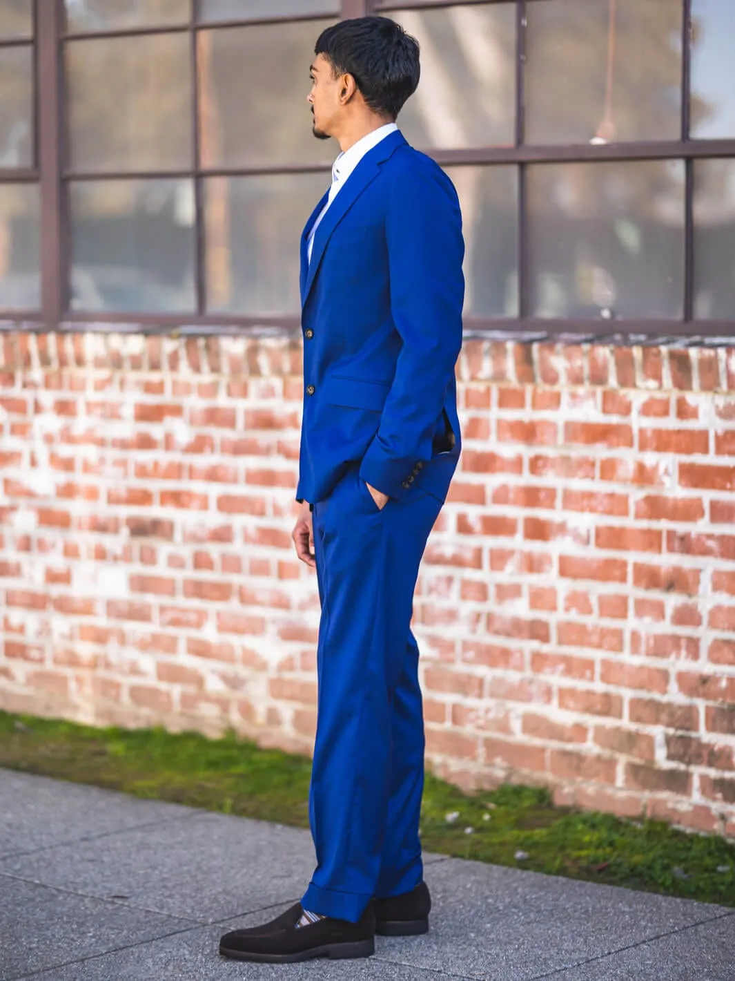 French Blue Travel Suit