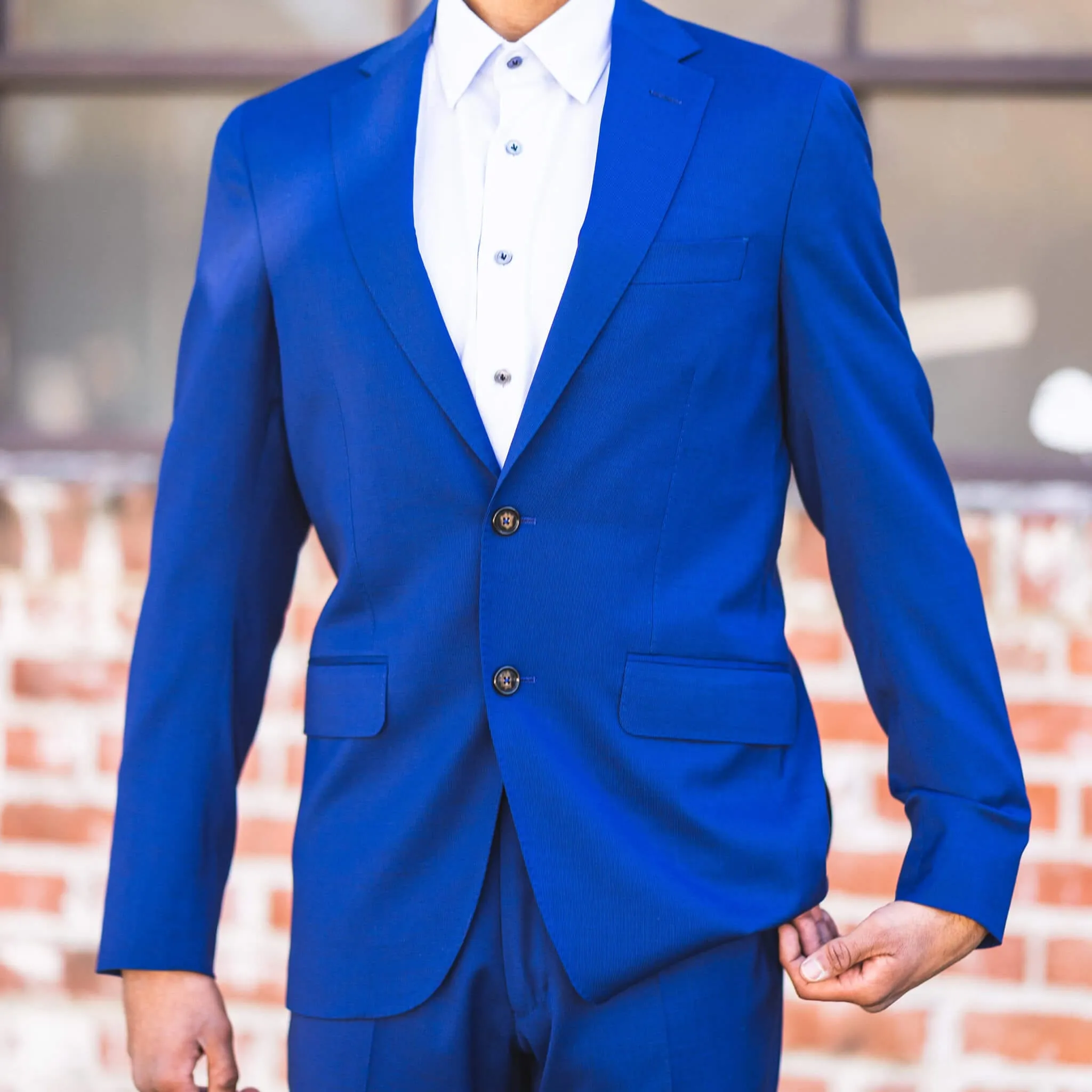 French Blue Travel Suit