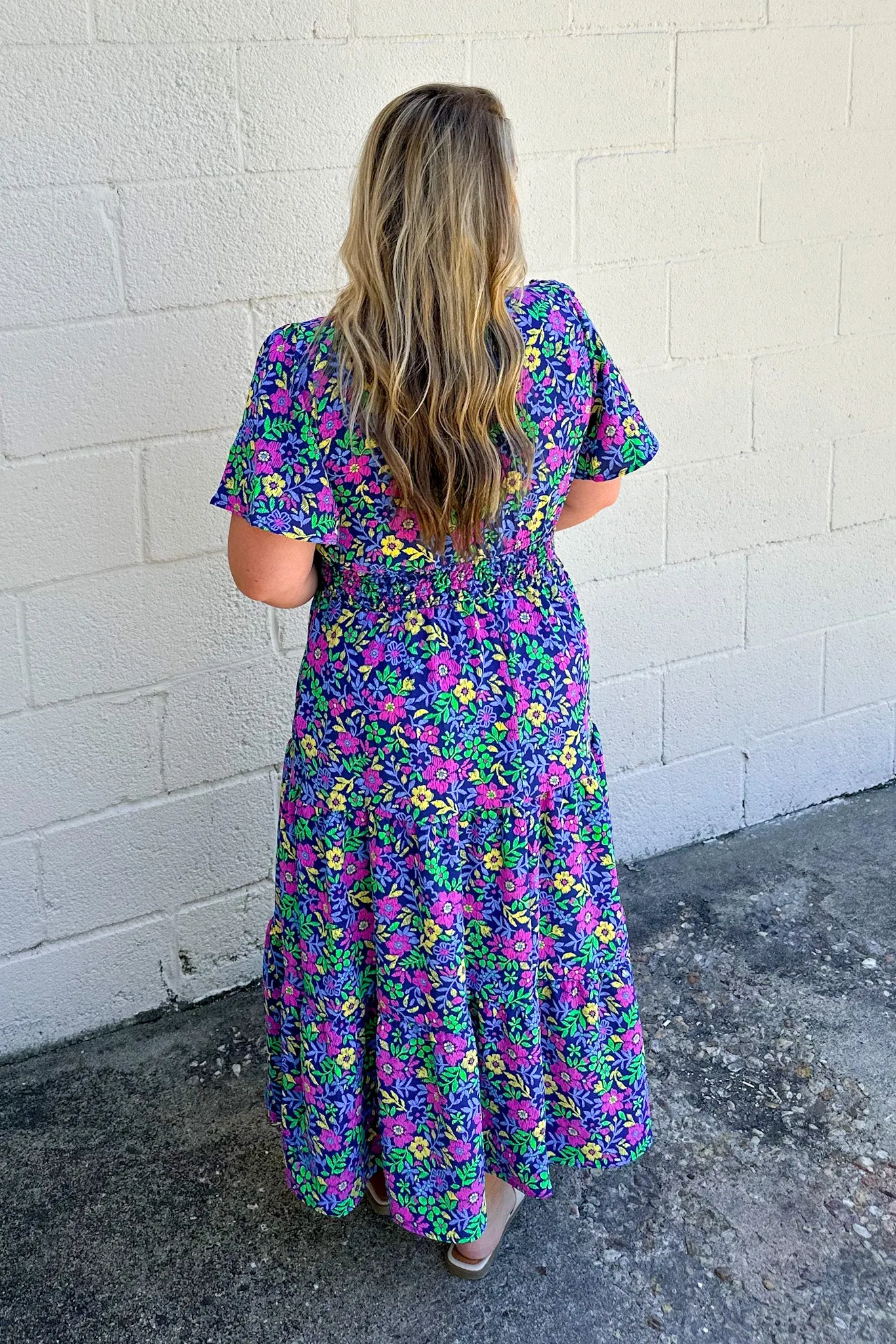 Garden Show Floral Midi Dress