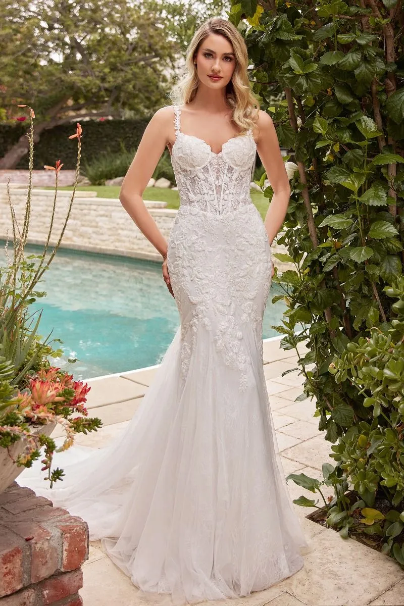 Graceful Entrance | Lace Mermaid Wedding Dress | LaDivine CDS432W