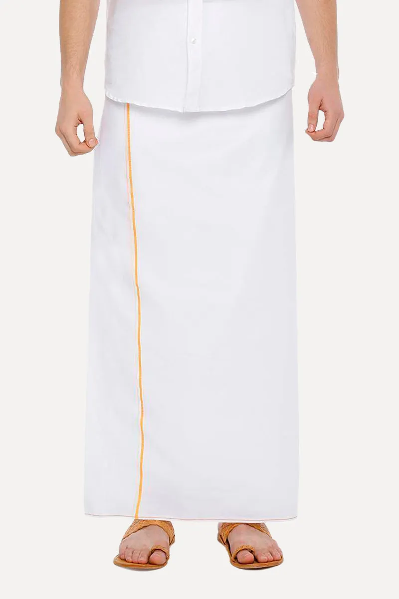 H2O - Double Dhoti With Small Border For Men (Assorted) | Uathayam