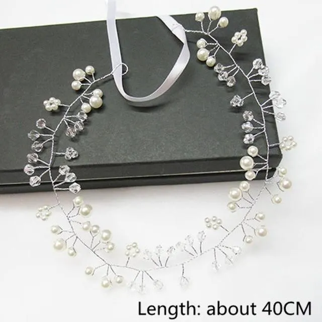 Handcrafted Pearl Bridal Headpiece