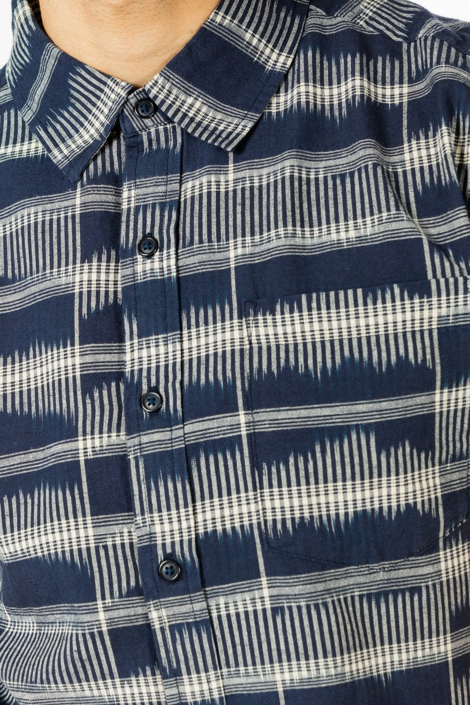 Harbor Slim Shirt / Ikat Plaid