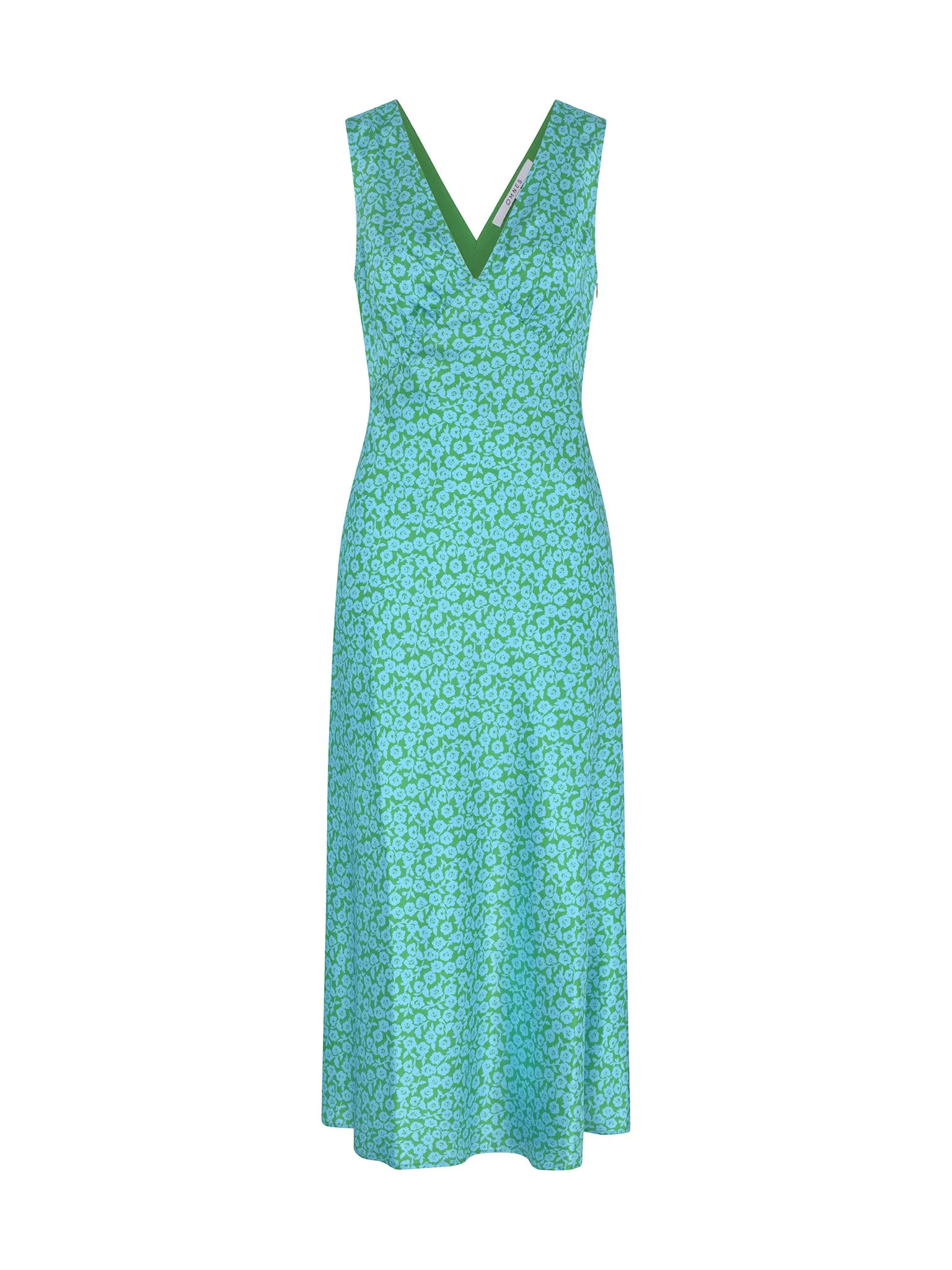 Iris Maxi Dress in Green Print