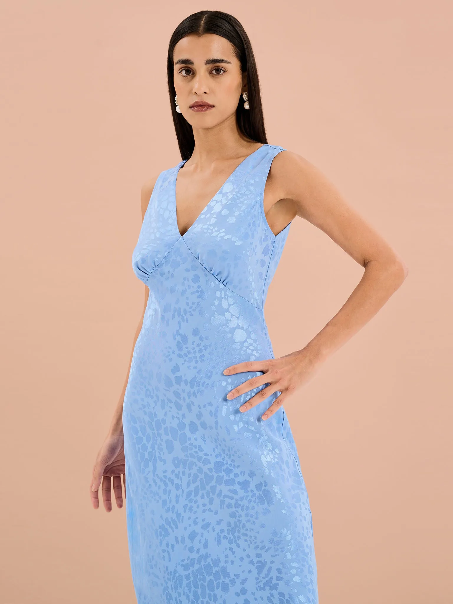 Iris Maxi Dress in Light Blue