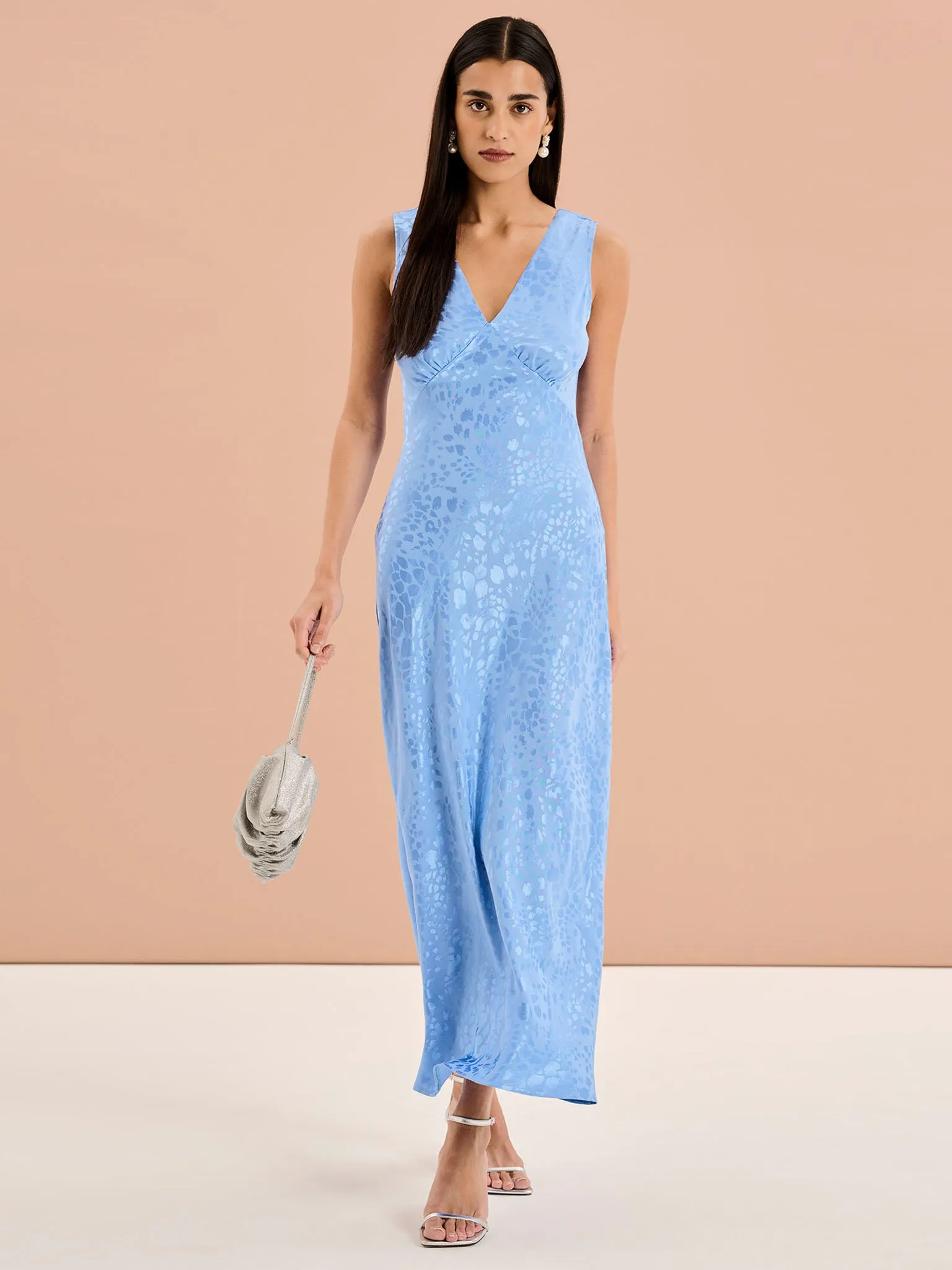 Iris Maxi Dress in Light Blue