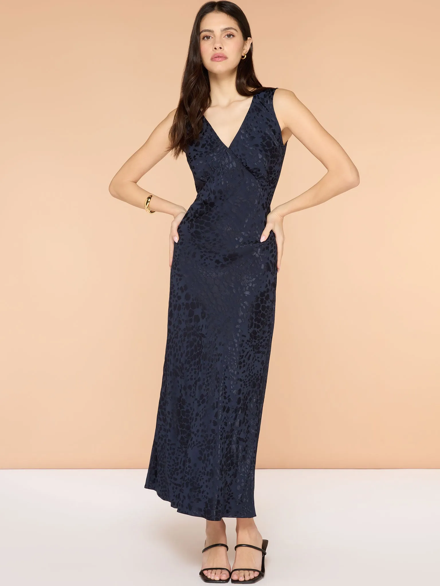 Iris Maxi Dress in Navy