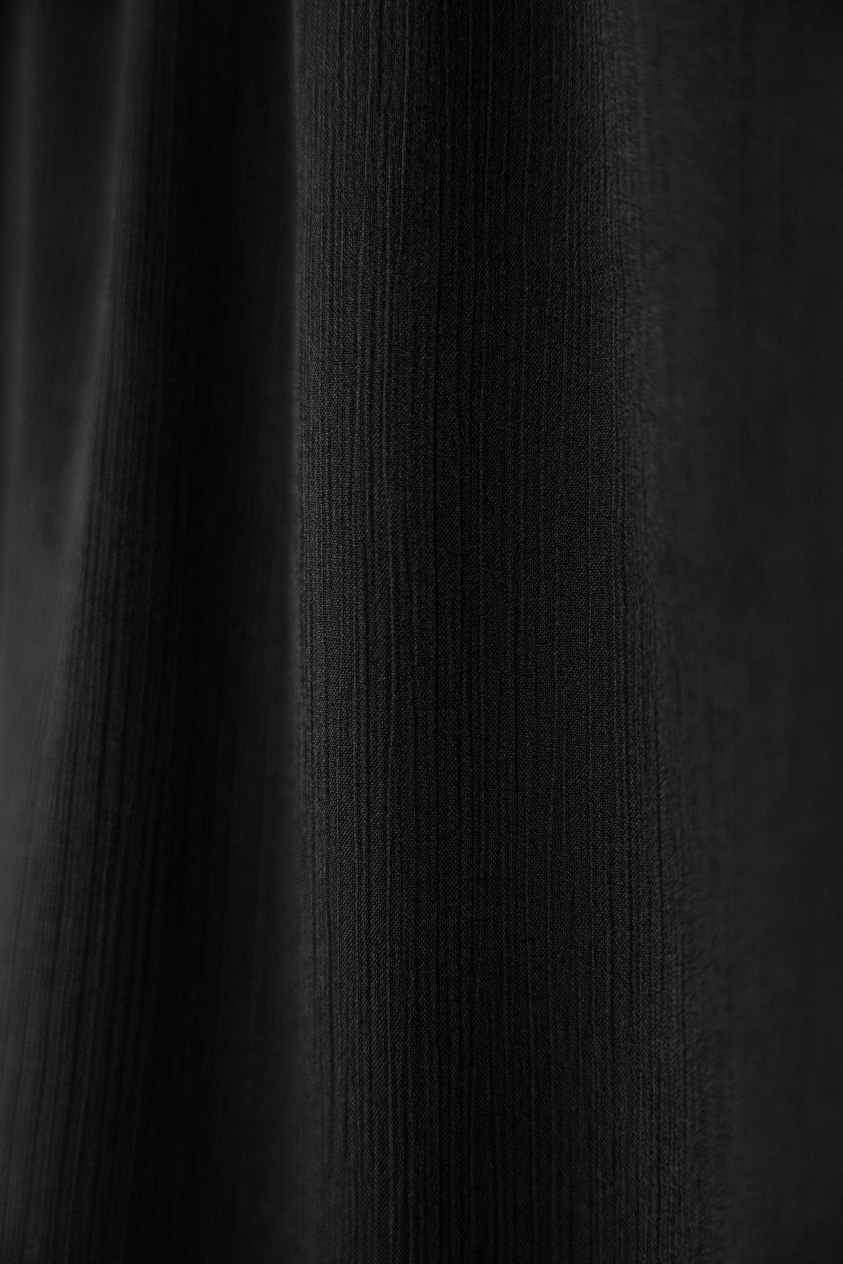 jet black crinkle chiffon