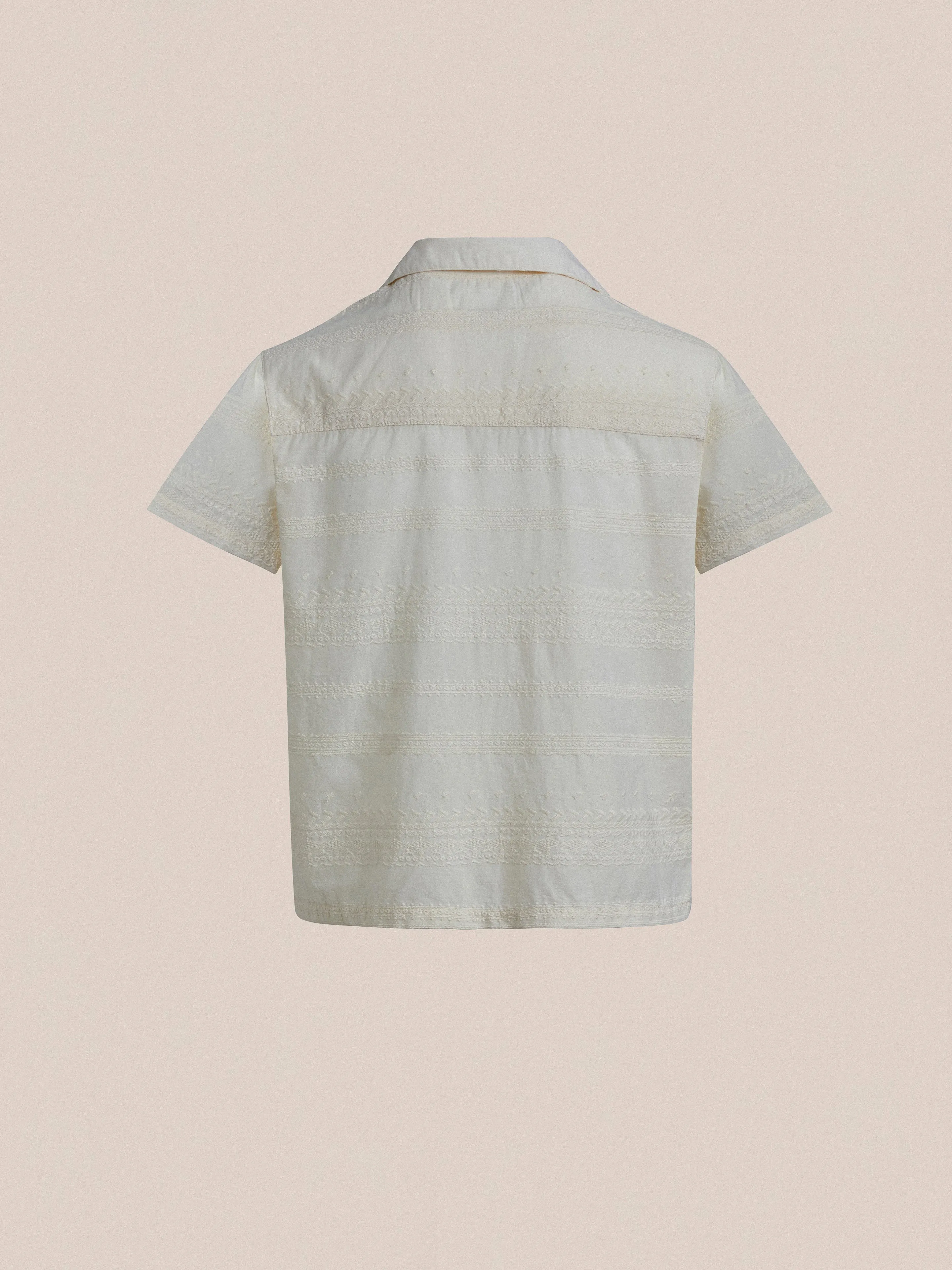 Lace SS Camp Shirt