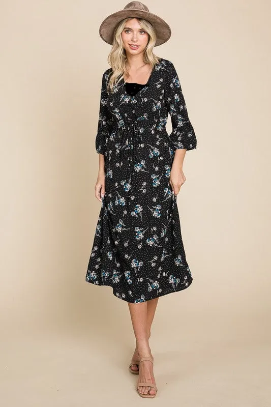 Lana Floral & Dot Dress